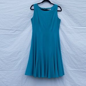 Calvin Klein Turquoise Mermaid Style Dress Size 10